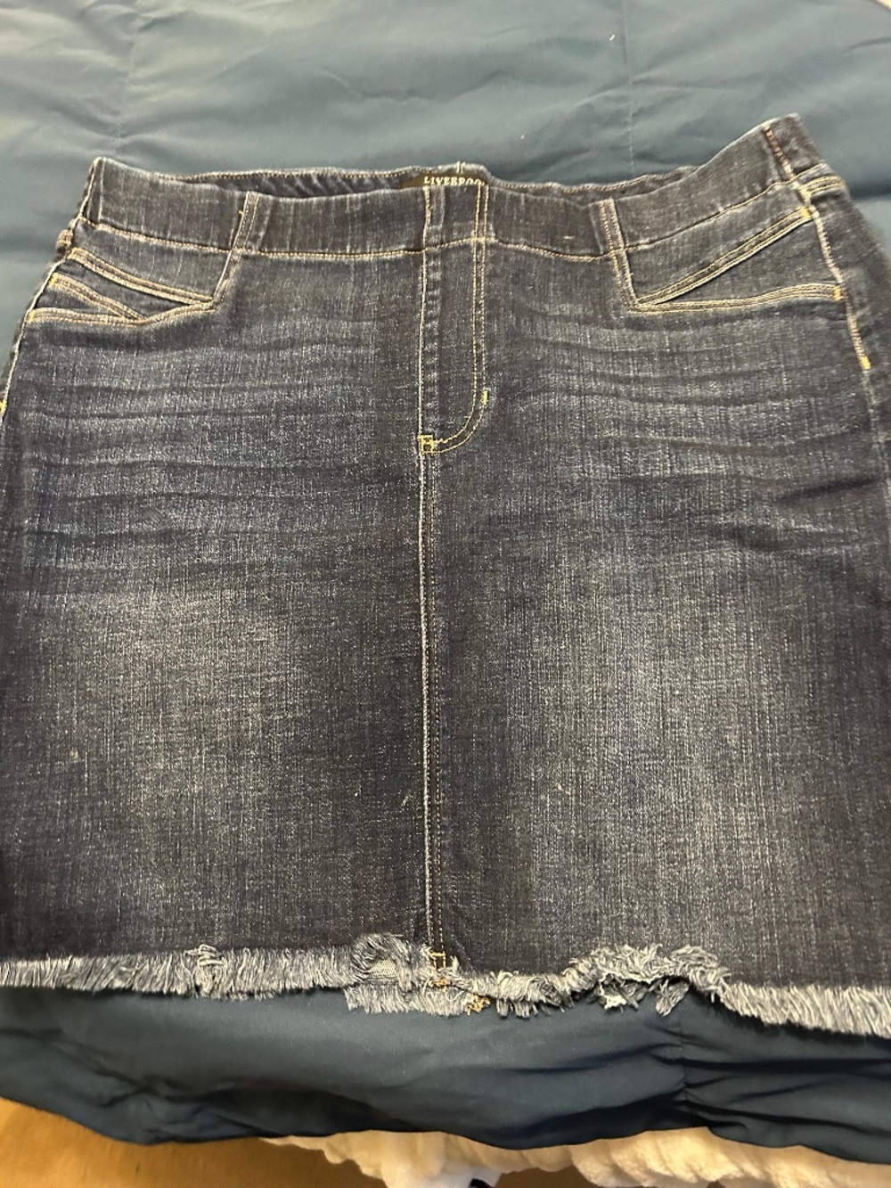 Liverpool denim skirt NWOT